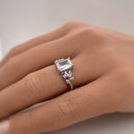 Load image into Gallery viewer, Emerald Cut Engagement Ring