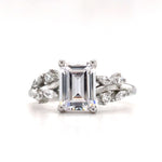 Load image into Gallery viewer, Emerald Cut Engagement Ring