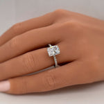 Load image into Gallery viewer, 2.50 Elongated Cushion Cut Moissanite Engagement Ring