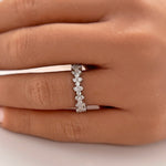 Load image into Gallery viewer, Diamond Cluster Eternity Band