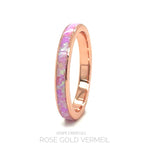 Load image into Gallery viewer, Pink Fire Opal Eternity Band