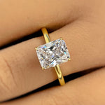Load image into Gallery viewer, 2.50ct Radiant Cut Moissanite Engagement Ring