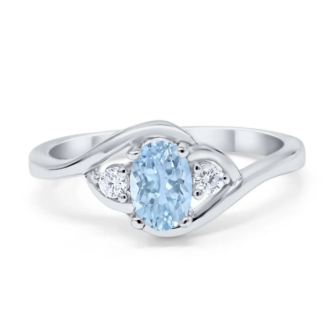 Ashely: Art Deco Sterling Silver Oval Semi Mount