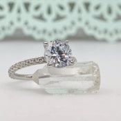 2.00ct Round Diamond Engagement Ring, 4 Prong Engagement Ring, Solitaire Lab Grown Diamond, 14k Gold, IGI Certified, Minimalist Bridal Ring