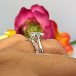 Load image into Gallery viewer, 1.00ct Marquise Solitaire Engagement Ring, Marquise Ring, Simple Marquise Minimalist Wedding Ring, Promise Ring
