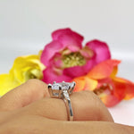 Load image into Gallery viewer, 2.00ct Marquise Solitaire Engagement Ring Sterling Silver Marquise Ring Simple Marquise Minimalist Wedding Ring Promise Ring