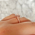Load image into Gallery viewer, 2.00ct Round Moissanite Engagement Ring, 4 Prong Engagement Ring, Solitaire Round Brilliant Moissanite Ring, Moissanite Sterling Silver Ring