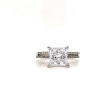 Load image into Gallery viewer, 2.50ct Princess Diamond Engagement Ring Set, Bridal Set, Simulate Diamond Ring, Minimalist Princess Cut Wedding Rings, Proposal Ring,