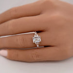 Load image into Gallery viewer, Custom Listing Bart 1.75ct Emerald Cut Moissanite Engagement Ring
