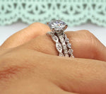 Load image into Gallery viewer, 2.00ct Moissanite Engagement Ring, 4 Prong Engagement Ring, Simple Solitaire Round Brilliant Moissanite Ring, Moissanite Engagement Ring