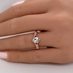 Load image into Gallery viewer, Irish Claddagh Promise Ring, Heart Simulated Diamond Accent Claddagh Engagement Ring, Traditional Irish Ring
