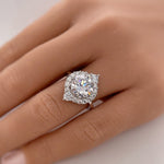 Load image into Gallery viewer, 2.00ct Antique Engagement Ring, Marquise Halo Wedding Ring Simulated Diamond, Large Round Brilliant Engagement Ring