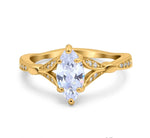 Load image into Gallery viewer, Dainty Marquise Art Deco Engagement Ring, Marquise Ring, Art Deco Minimalist Wedding Ring, Promise Ring