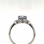 Load image into Gallery viewer, 1.00ct Oval Mystic Topaz Engagement Ring / Oval Rainbow Topaz / Sterling Silver / Proposal Ring Wedding Ring