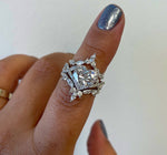 Load image into Gallery viewer, 3.00ct Heart Pink Moisanite Engagement Ring Set,