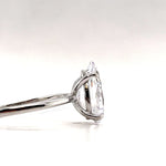 Load image into Gallery viewer, 3.00ct Pear Moissanite Engagement Ring, Teardrop Solitaire Ring, Moissanite Bridal Ring, Proposal Ring, Pear Moissanite Ring