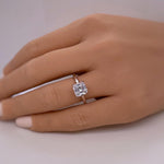Load image into Gallery viewer, 2.00ct Asscher Cut Moissanite Solitaire Ring, Asscher Moissanite, Engagement Ring, Proposal Ring, Bridal Ring, Asscher Ring, 14k