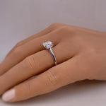 Load image into Gallery viewer, 2.00ct Asscher Cut Moissanite Solitaire Ring, Asscher Moissanite, Engagement Ring, Proposal Ring, Bridal Ring, Asscher Ring, 14k