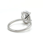 Load image into Gallery viewer, 3.00ct Oval Engagement Ring, Moissanite Oval Ring, Bridal Ring, Sterling Silver, Long Oval Moissanite Diamond Ring, 12x8 Oval