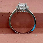 Load image into Gallery viewer, 1.00ct Round Moissanite Solitaire Ring, 6 Prong Moissanite Engagement Ring, Bridal Ring, Proposal Ring, Sterling Silver with Vermeil