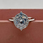 Load image into Gallery viewer, 1.00ct Round Moissanite Solitaire Ring, 6 Prong Moissanite Engagement Ring, Bridal Ring, Proposal Ring, Sterling Silver with Vermeil
