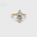 Load and play video in Gallery viewer, 3.00ct Marquise Tulip Basket Engagement Ring