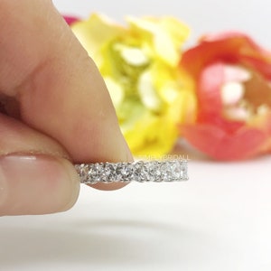 4.50ct Heart Diamond Eternity Ring