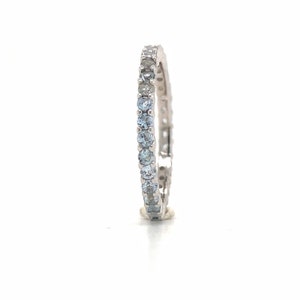 Aquamarine Eternity Band