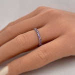 Load image into Gallery viewer, Amethyst Eternity Band
