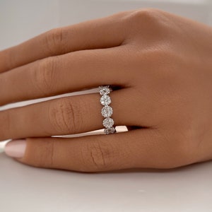 Diamond Cluster Eternity Band