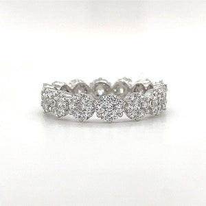 Diamond Cluster Eternity Band