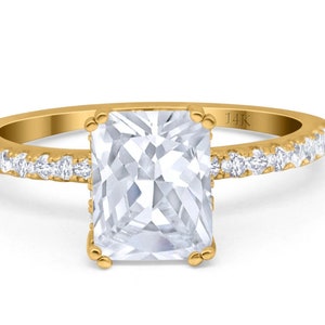 2.50ct Radiant Cut Engagement Ring