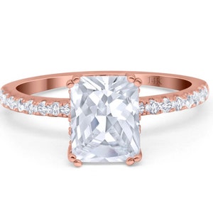 2.50ct Radiant Cut Engagement Ring