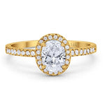 Load image into Gallery viewer, 1.00ct  Oval Moissanite Engagement Ring
