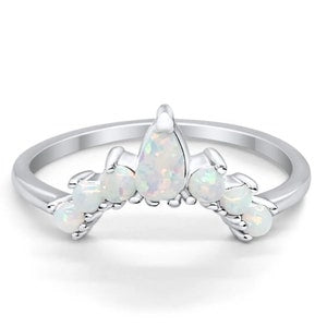 Curved Opal Band, Fitted Opal Ring