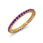 Load image into Gallery viewer, Amethyst Eternity Band
