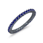 Load image into Gallery viewer, Blue Sapphire Eternity Band
