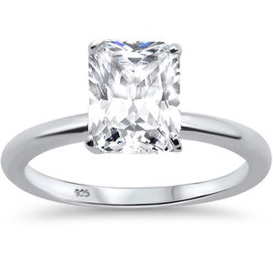 2.50ct Radiant Cut Moissanite Engagement Ring