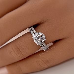 2.00ct Solitaire Engagement Ring Set