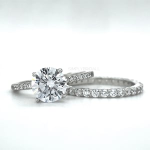 2.00ct Solitaire Engagement Ring Set