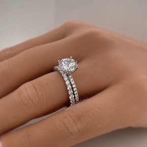 2.00ct Solitaire Engagement Ring Set