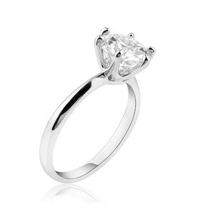 2.00ct Round Moissanite Solitaire Ring