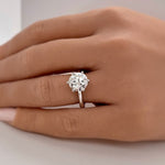 Load image into Gallery viewer, 3.00ct Round Moissanite Solitaire Ring
