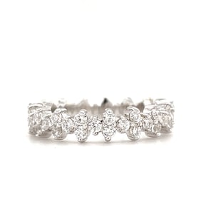 Diamond Cluster Eternity Band