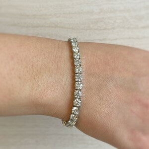 Genuine Moissanite Tennis Bracelet