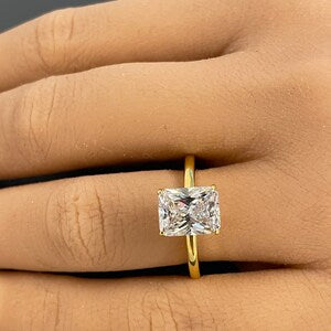 2.50ct Radiant Cut Moissanite Engagement Ring