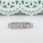 Load image into Gallery viewer, 4.50ct Heart Diamond Eternity Ring
