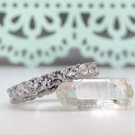 Load image into Gallery viewer, 4.50ct Heart Diamond Eternity Ring
