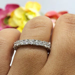 Load image into Gallery viewer, 4.50ct Heart Diamond Eternity Ring
