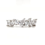 Load image into Gallery viewer, 14k Assorted Moissanite Band
